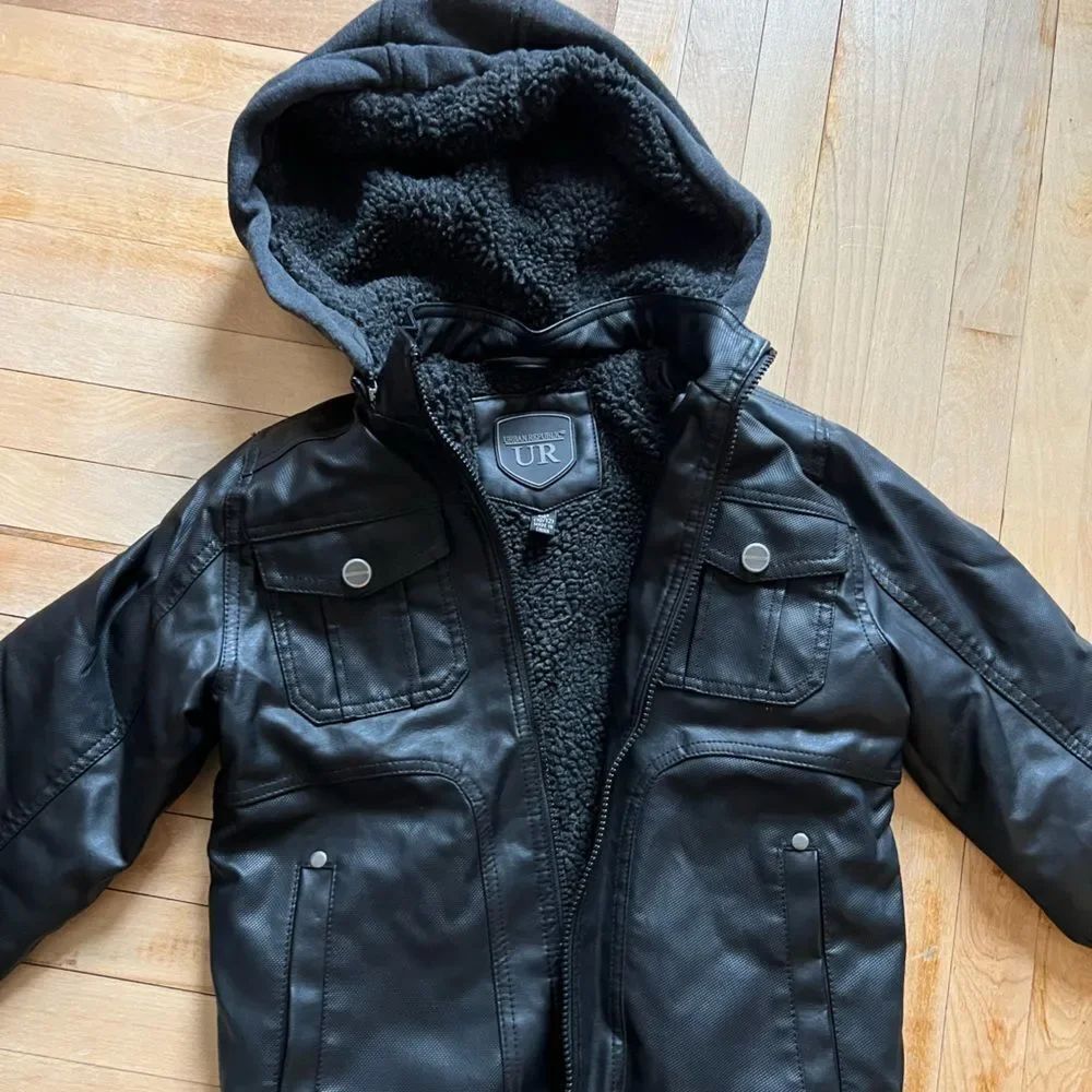Urban Republic Black Jacket with Fleece Lining